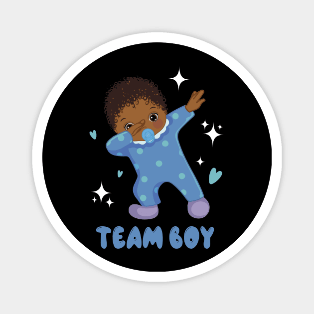 Gender Reveal Party Team boy Baby Announcement Gift For Men Women kids Magnet by Patch Things All